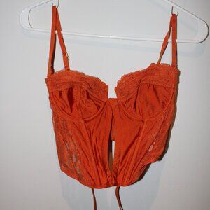 Burnt Orange Corset Top